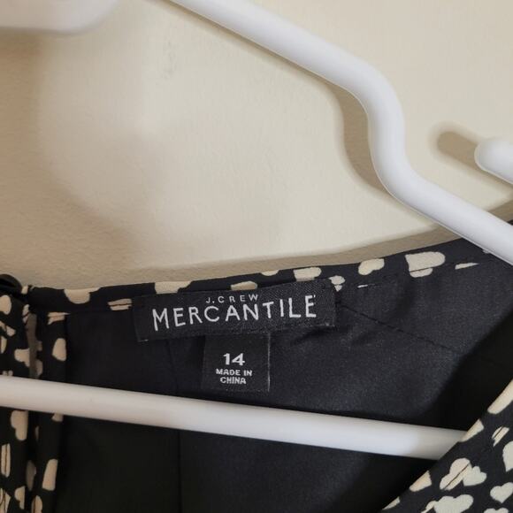 J. Crew Mercantile Tulip hem heart printed dress 14 - Picture 4 of 7